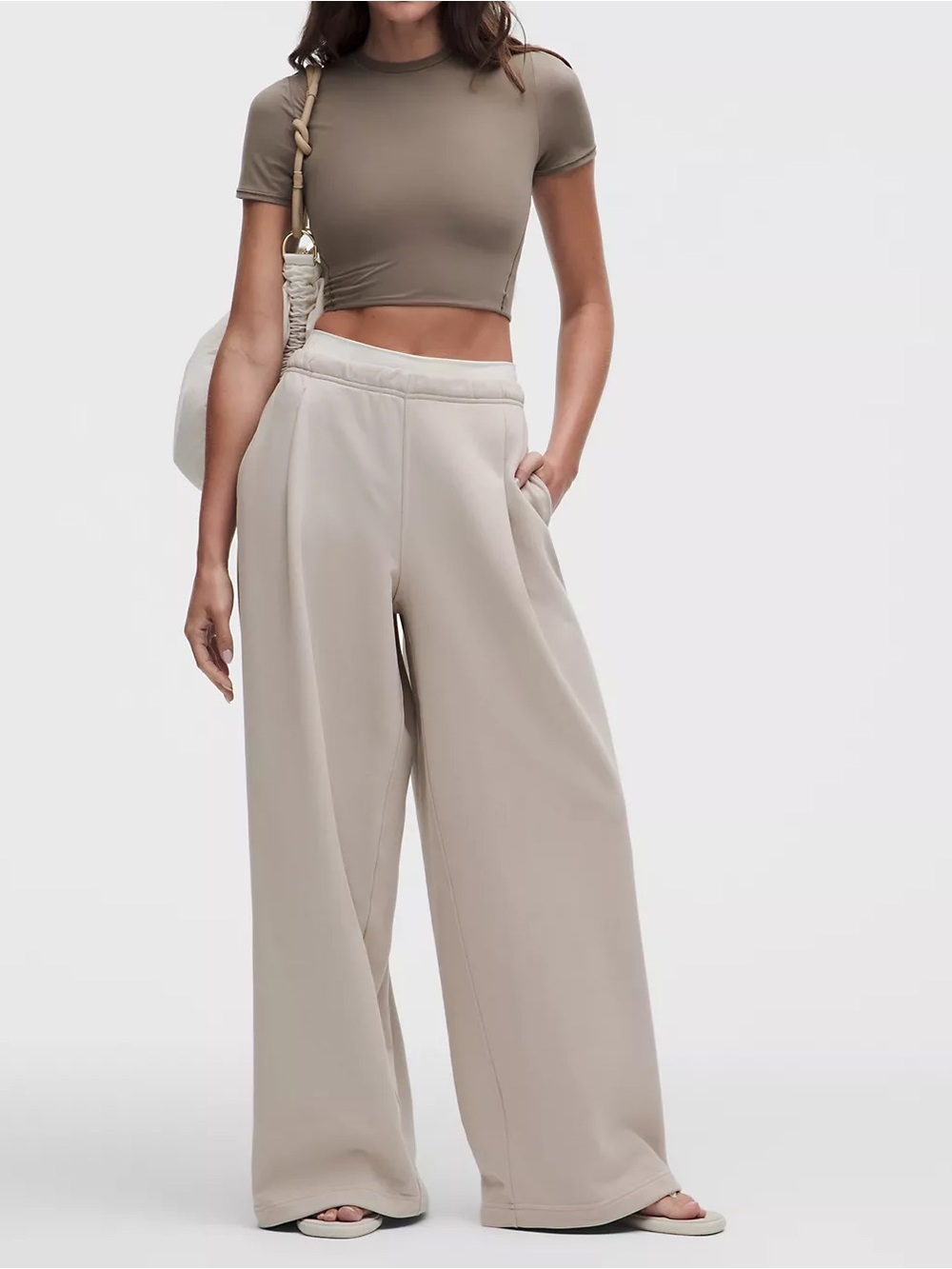 Lululemon French Terry Mid-Rise Wide-Leg Pant